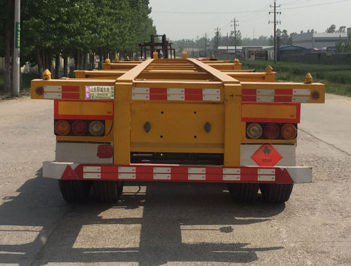 郓翔牌YDX9400TWY危险品罐箱骨架运输半挂车公告图片