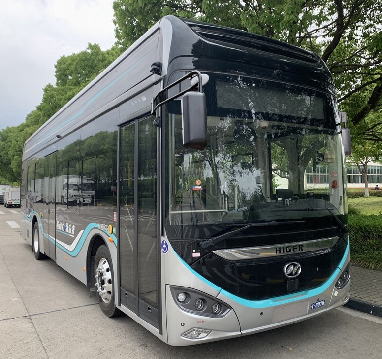 海格牌KLQ6106GAFCEV9燃料电池低入口城市客车图片