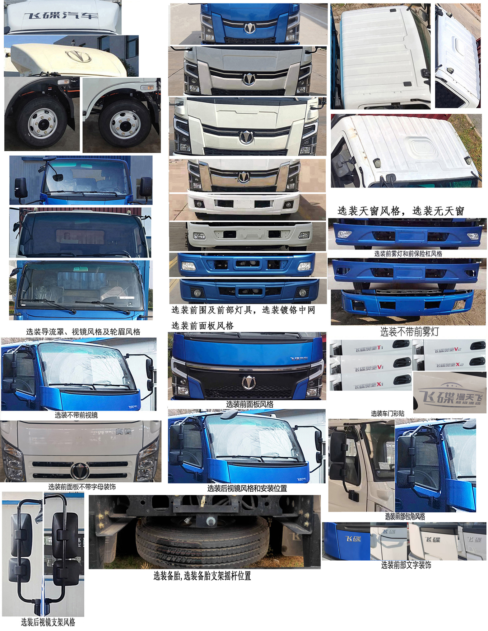 飞碟牌FD5040CCYW17SHEV-1插电式增程混合动力仓栅式运输车公告图片