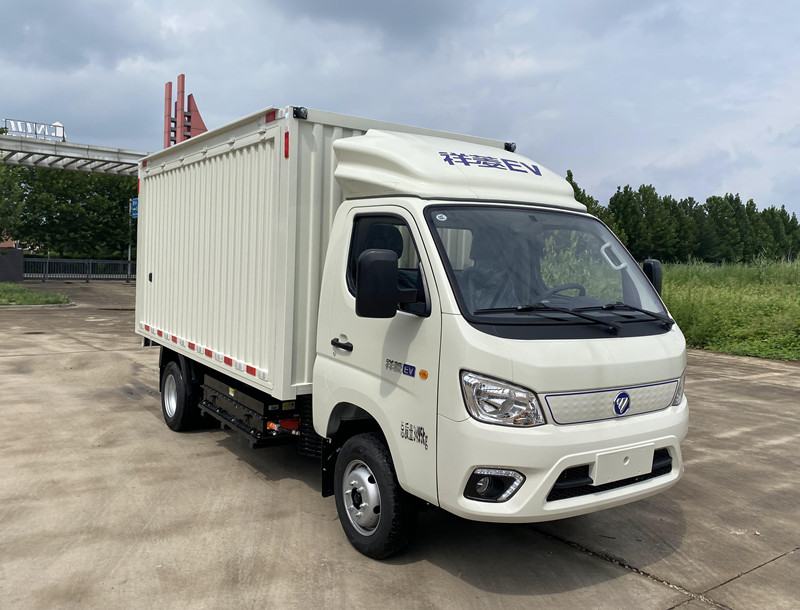 鸿星达牌SJR5032XYK-M2EV纯电动翼开启厢式车