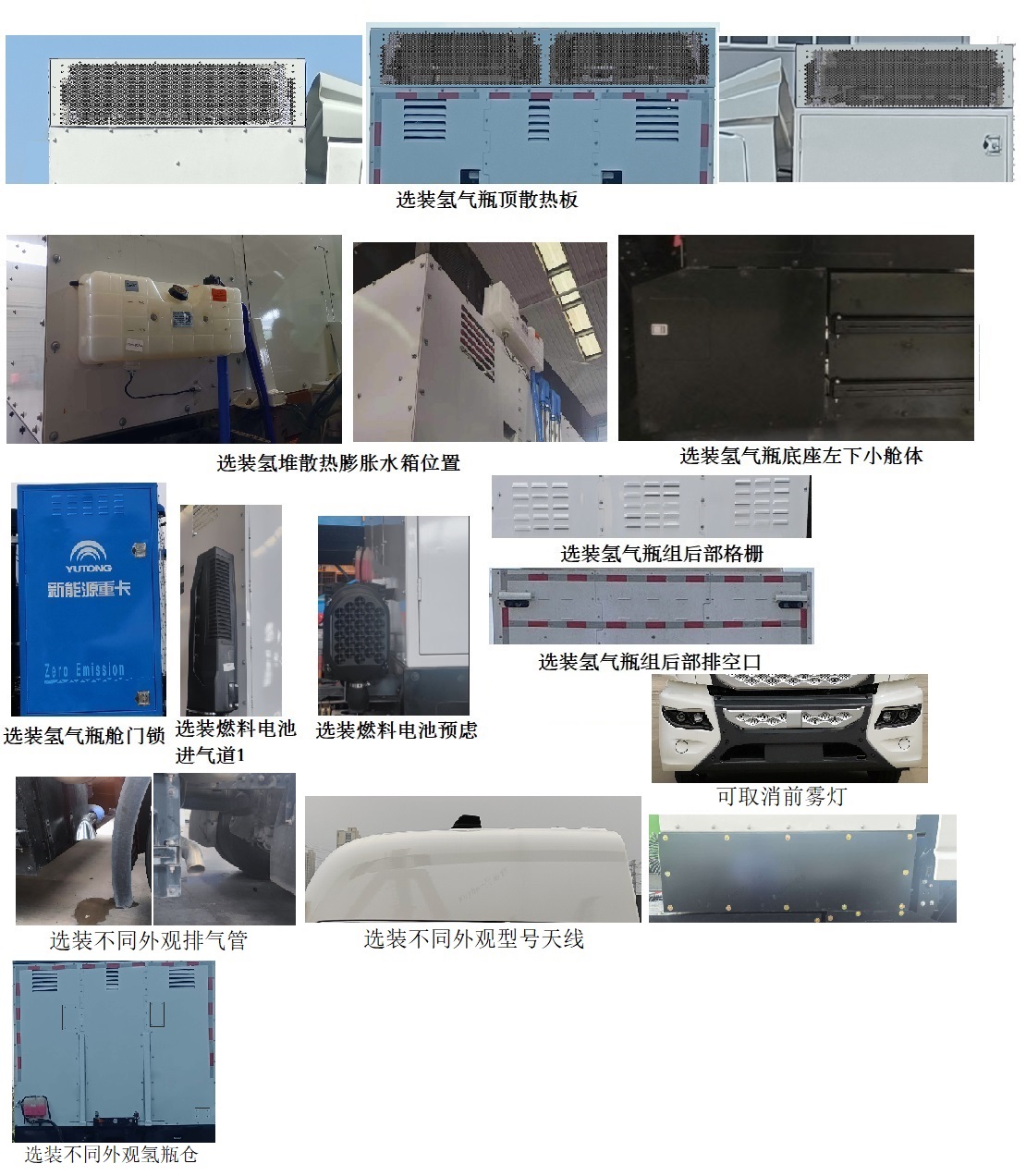 宇通牌ZKH4250P4FCEV8M燃料电池半挂牵引车公告图片