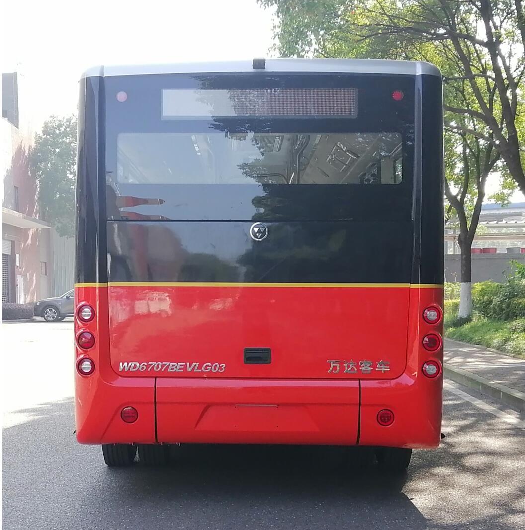万达牌WD6707BEVLG03纯电动低入口城市客车公告图片