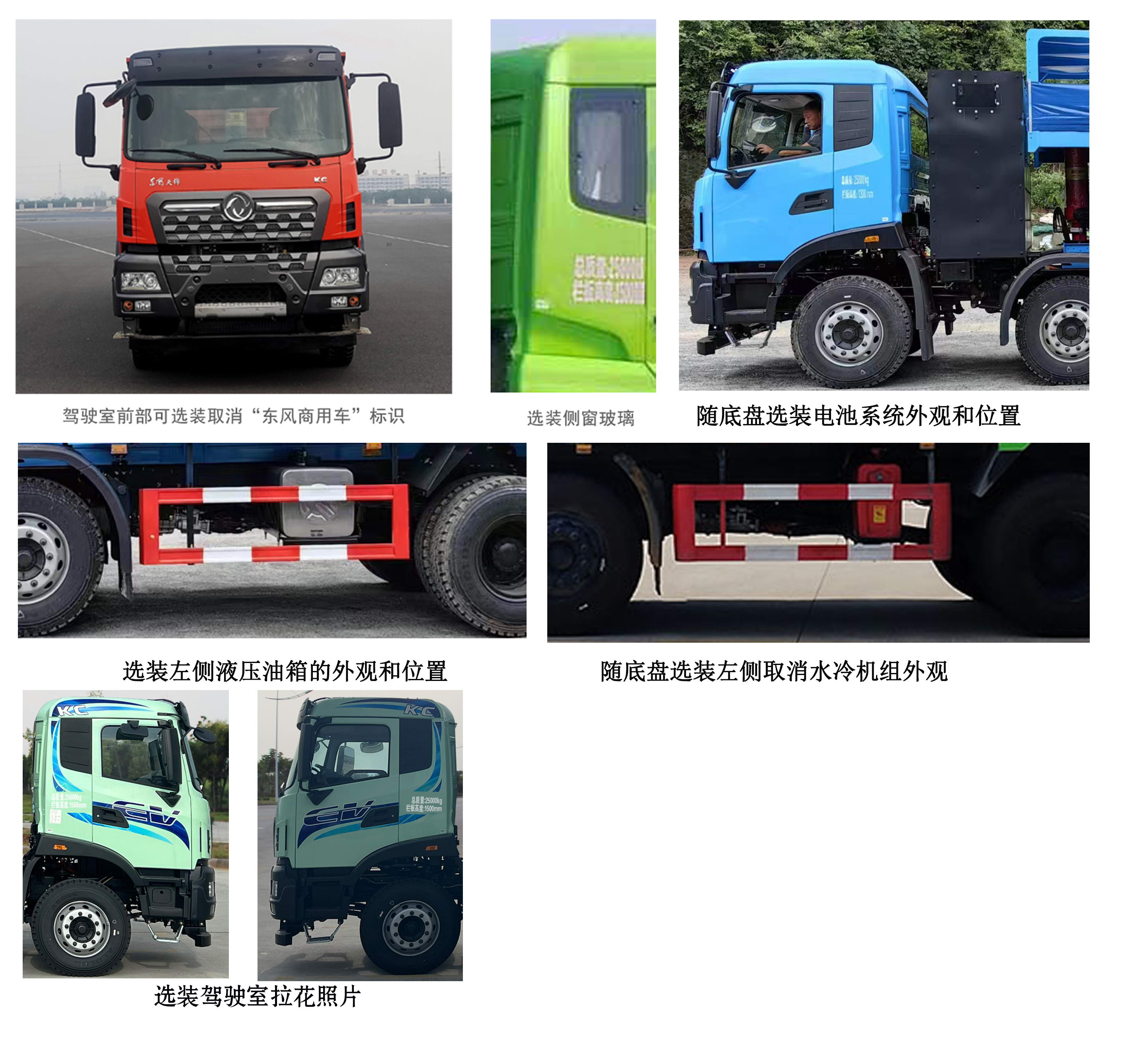 DFH3250EEV 东风牌612马力前四后四(小三轴)纯电动5.2米纯电动自卸汽车图片