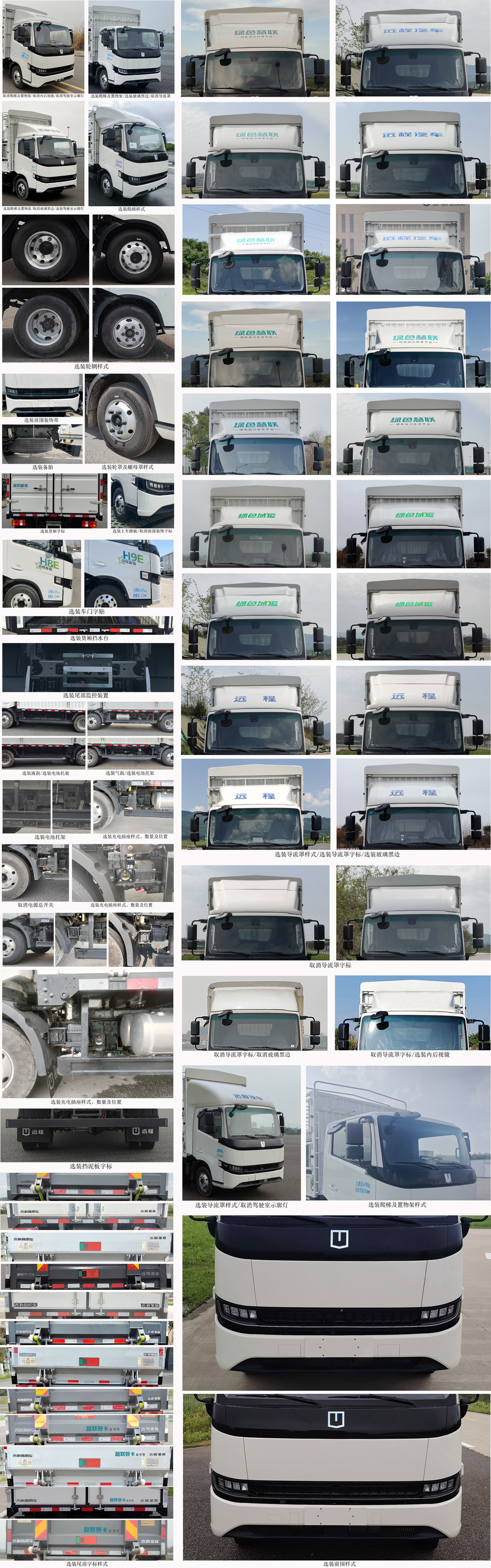 远程牌JGL5047CCYBEVGP8纯电动仓栅式运输车公告图片