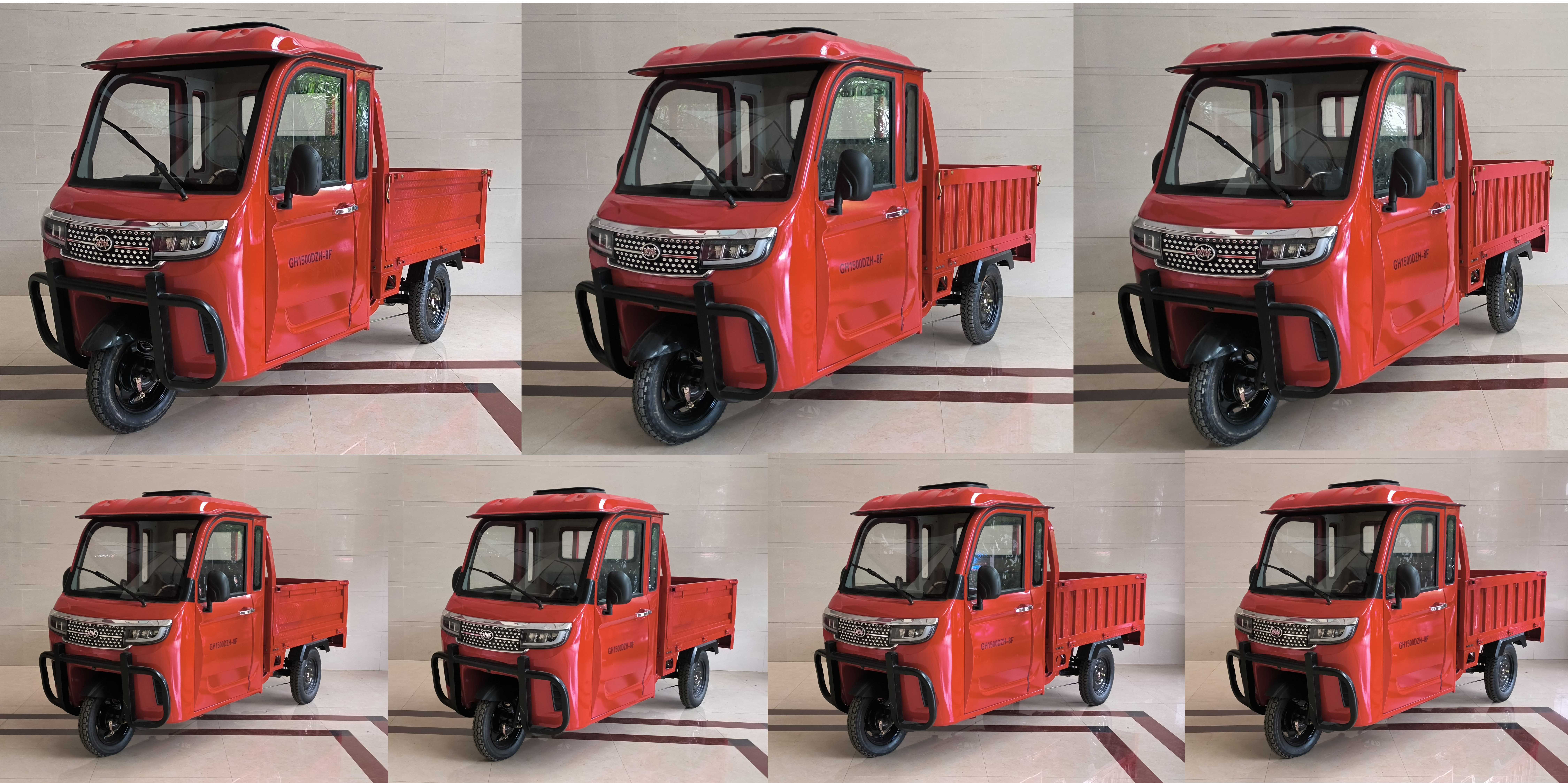 GH1500DZH-8F 功华牌纯电动前鼓式后鼓式电动正三轮摩托车图片