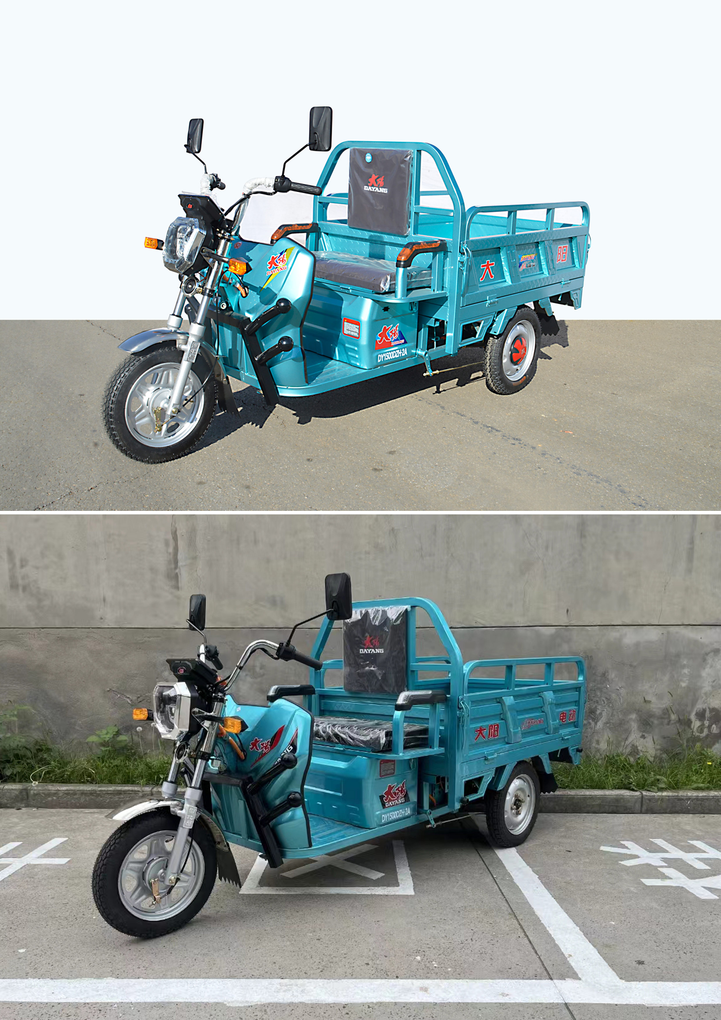 大阳牌DY1500DZH-2A电动正三轮摩托车公告图片