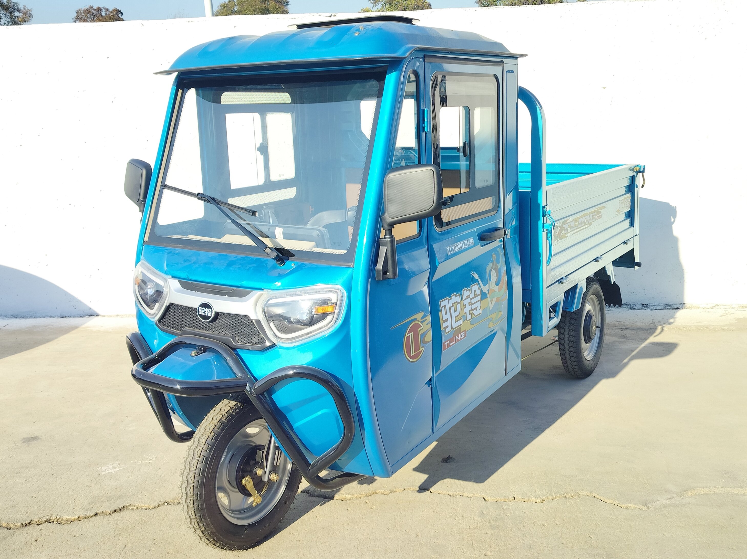 TL1200DZH-B 驼铃牌纯电动前鼓式后鼓式电动正三轮摩托车图片