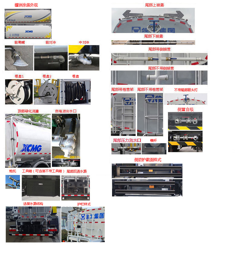 徐工牌DXA5080GPSDBEV純電動綠化噴灑車公告圖片