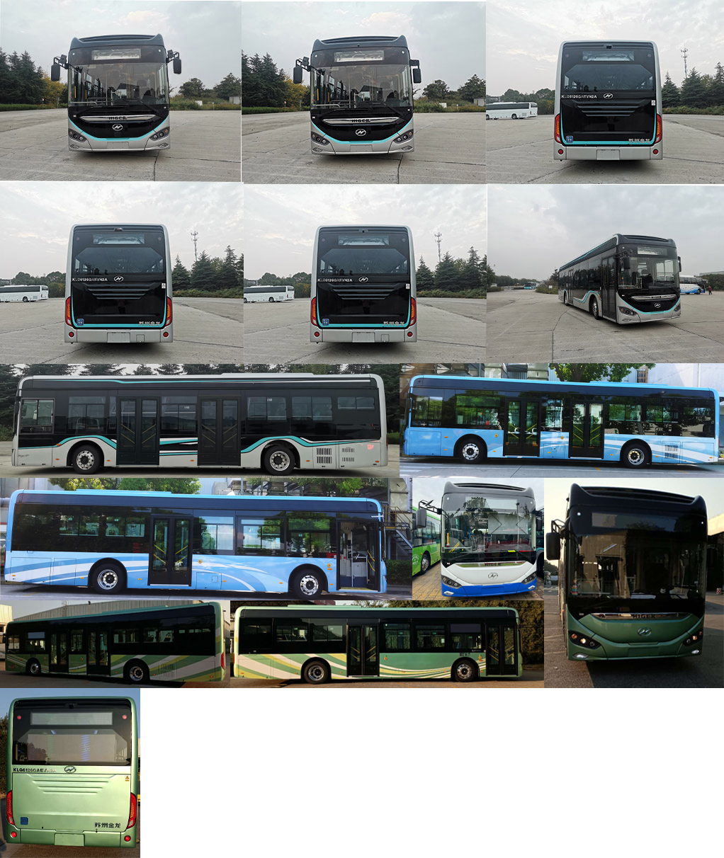 海格牌KLQ6126GAEVN2A纯电动低入口城市客车公告图片