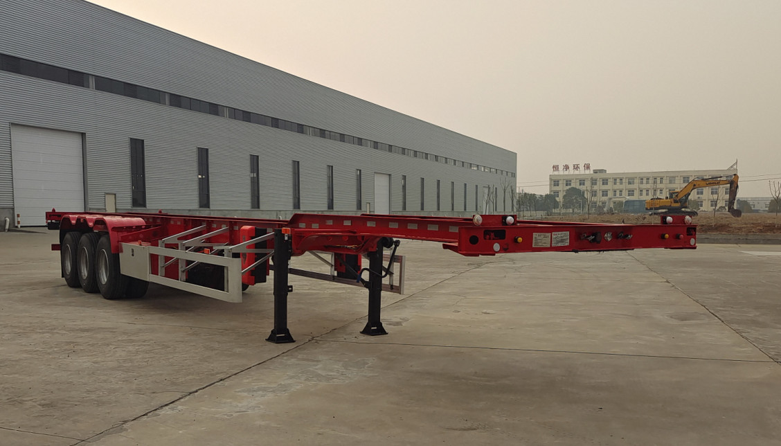 东润牌WSH9403TWY危险品罐箱骨架运输半挂车公告图片