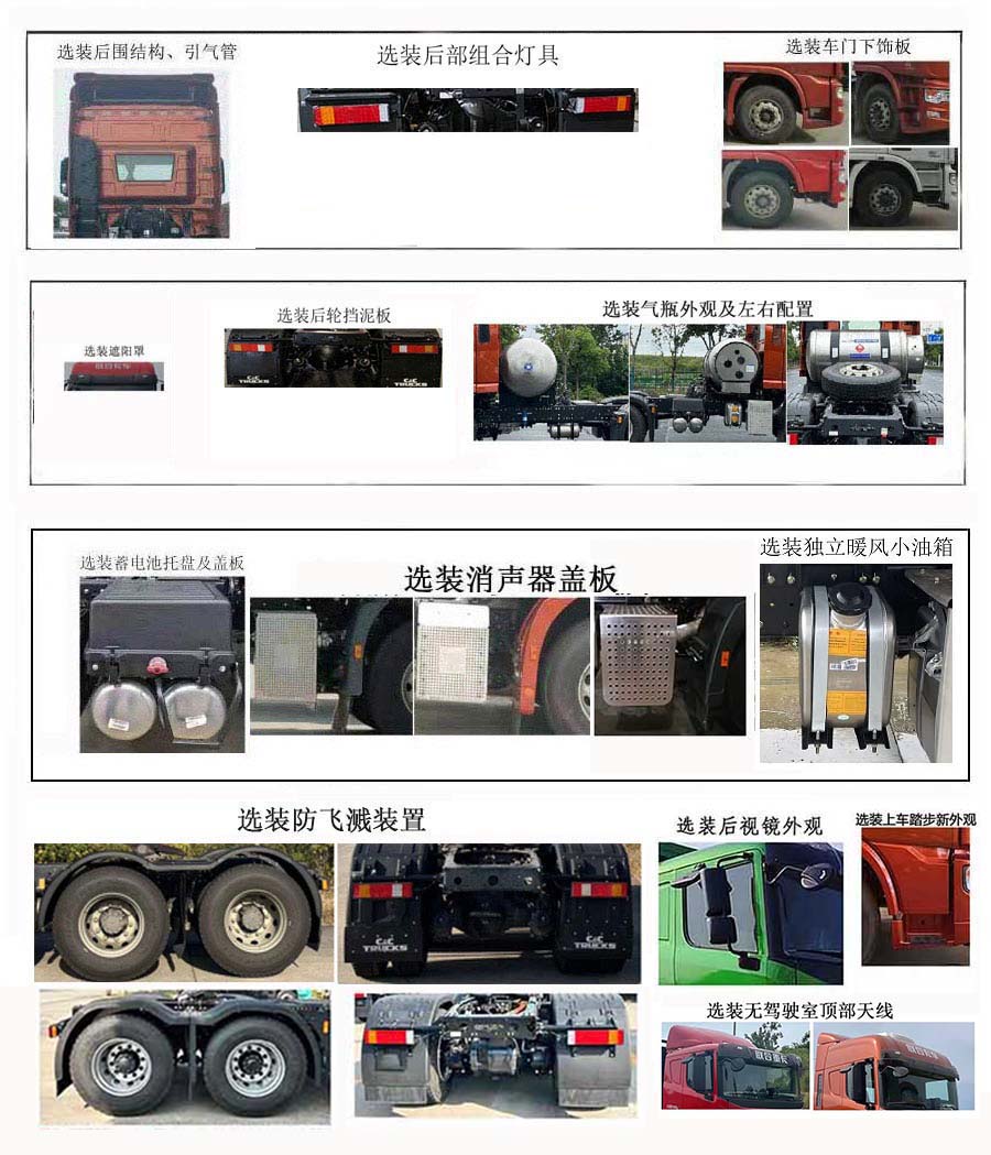QCC4253N664-4 集瑞联合牌530马力后双桥,后八轮LNG国六牵引汽车图片