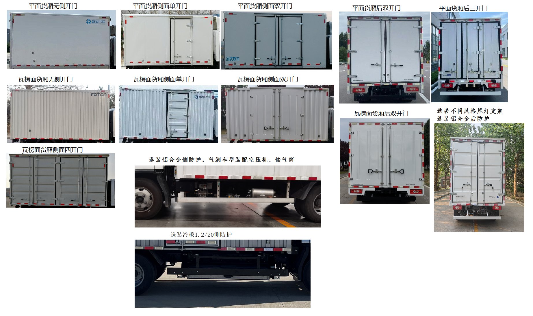 福田牌BJ5045XXYEV1B换电式纯电动厢式运输车公告图片