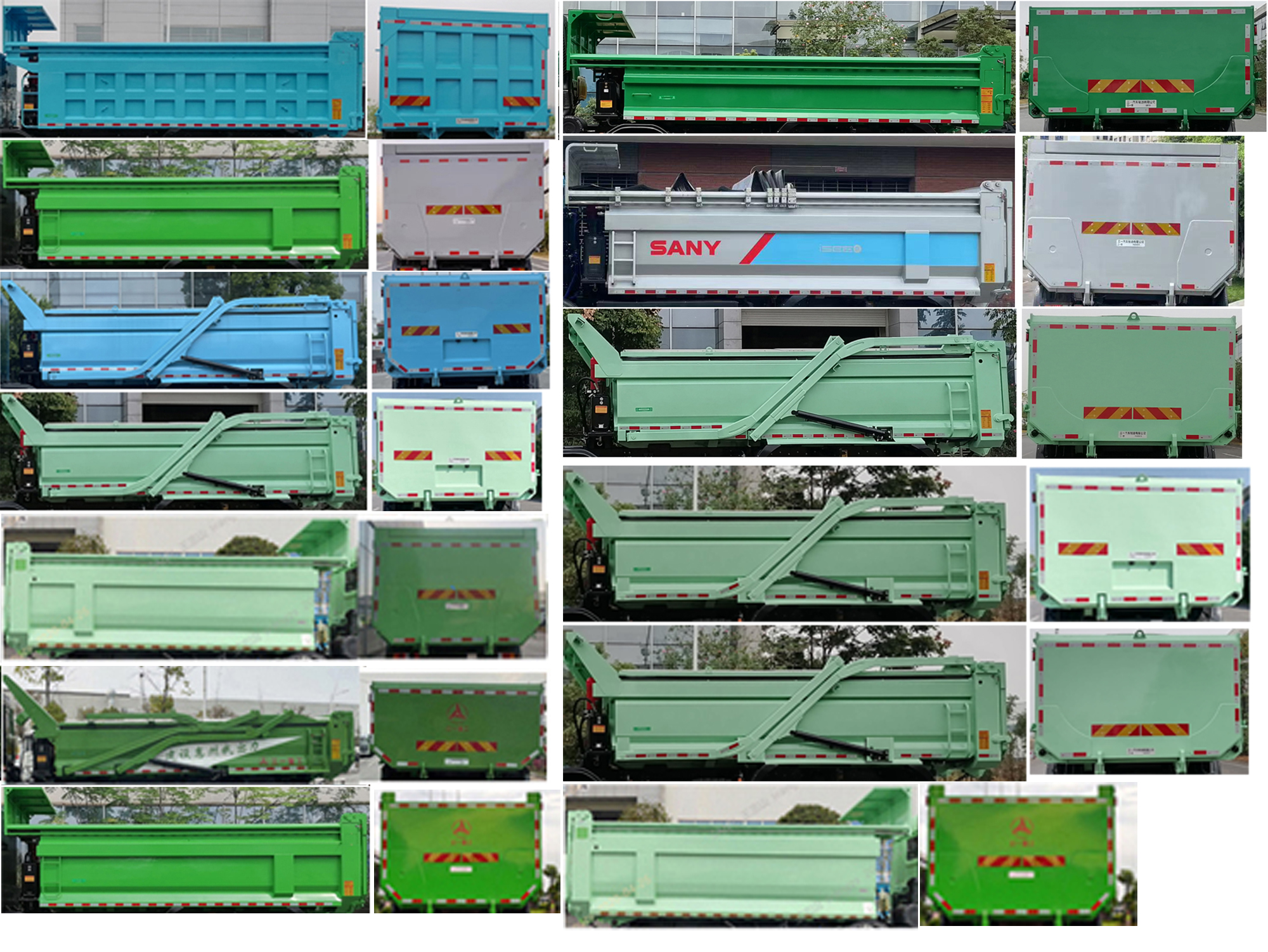 SYM3312ZZX1BEV1 三一牌551马力前四后八纯电动6.8米换电式纯电动自卸汽车图片