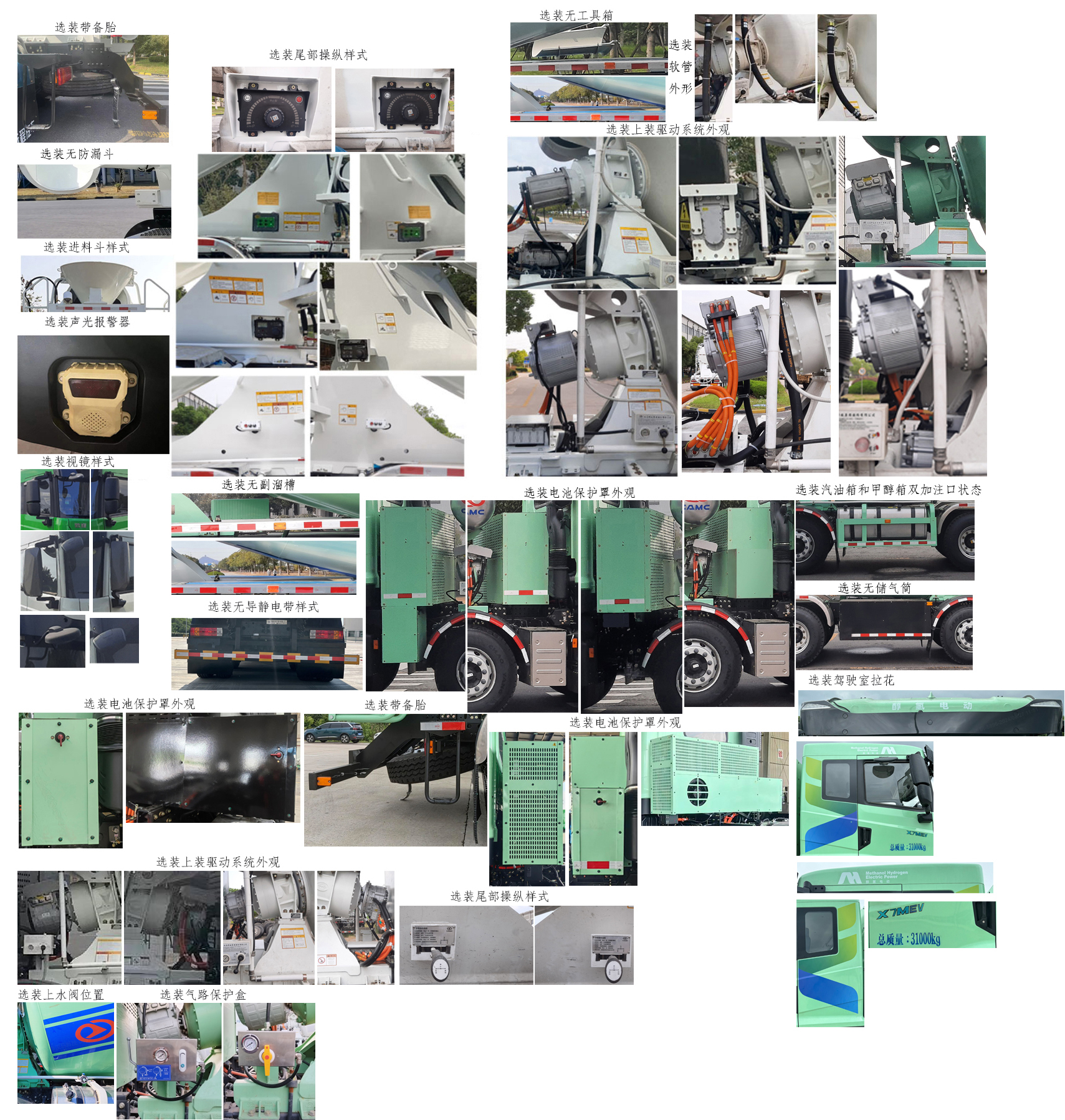 遠(yuǎn)程牌HN5310GJBMP41C1SHEVY甲醇插電式增程混合動(dòng)力混凝土攪拌運(yùn)輸車(chē)公告圖片