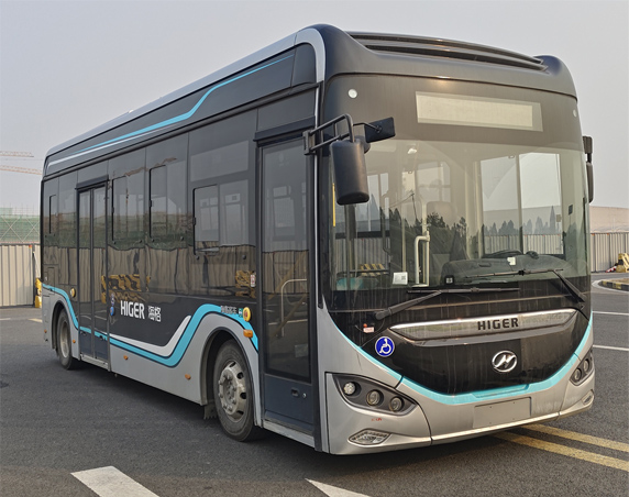 海格牌8.7米14-21座纯电动低入口城市客车(KLQ6866GAEVF1L)
