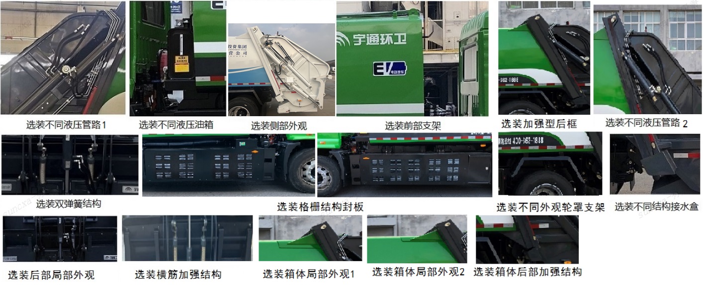 宇通牌YTZ5186ZYSD0BEV纯电动压缩式垃圾车公告图片