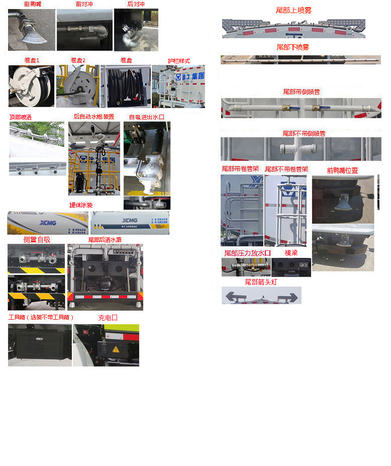 徐工牌DXA5180GPSXBEV纯电动绿化喷洒车公告图片
