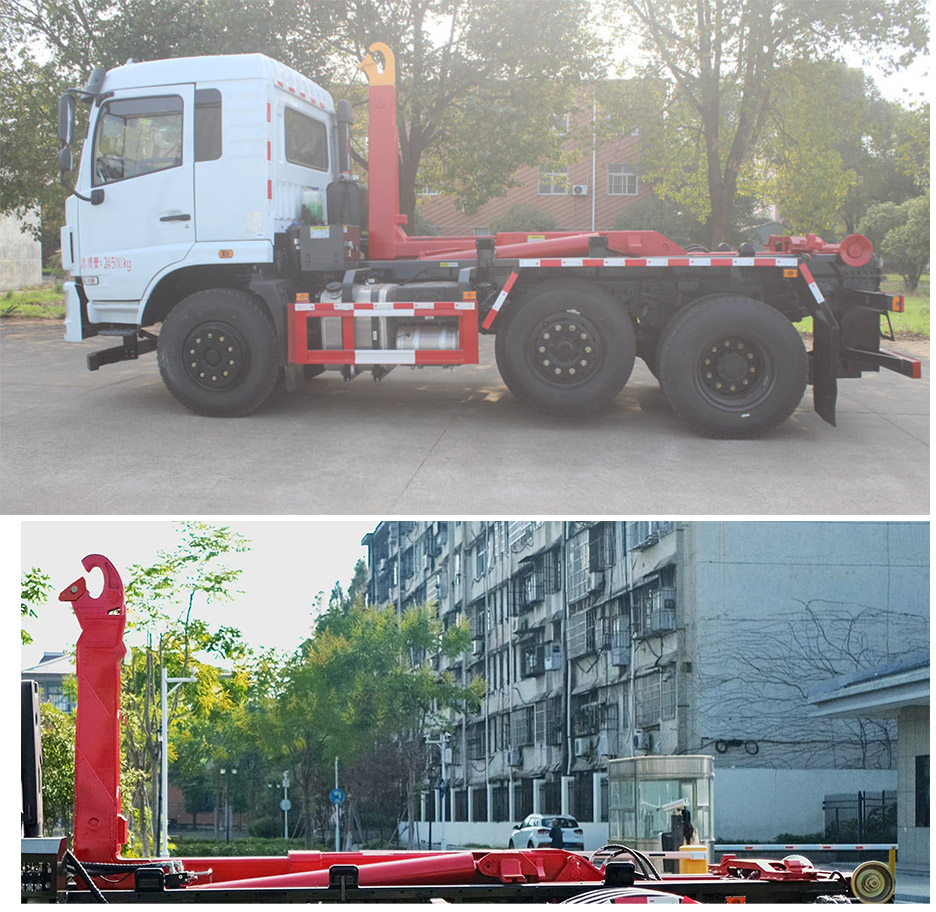 力海通牌HLH5240ZXXST6車廂可卸式垃圾車公告圖片