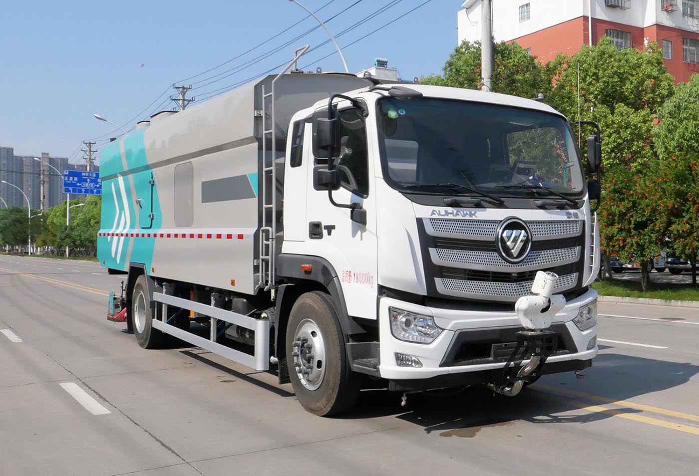 華通牌HCQ5186TWQBJ6JZ道路污染清除車公告圖片