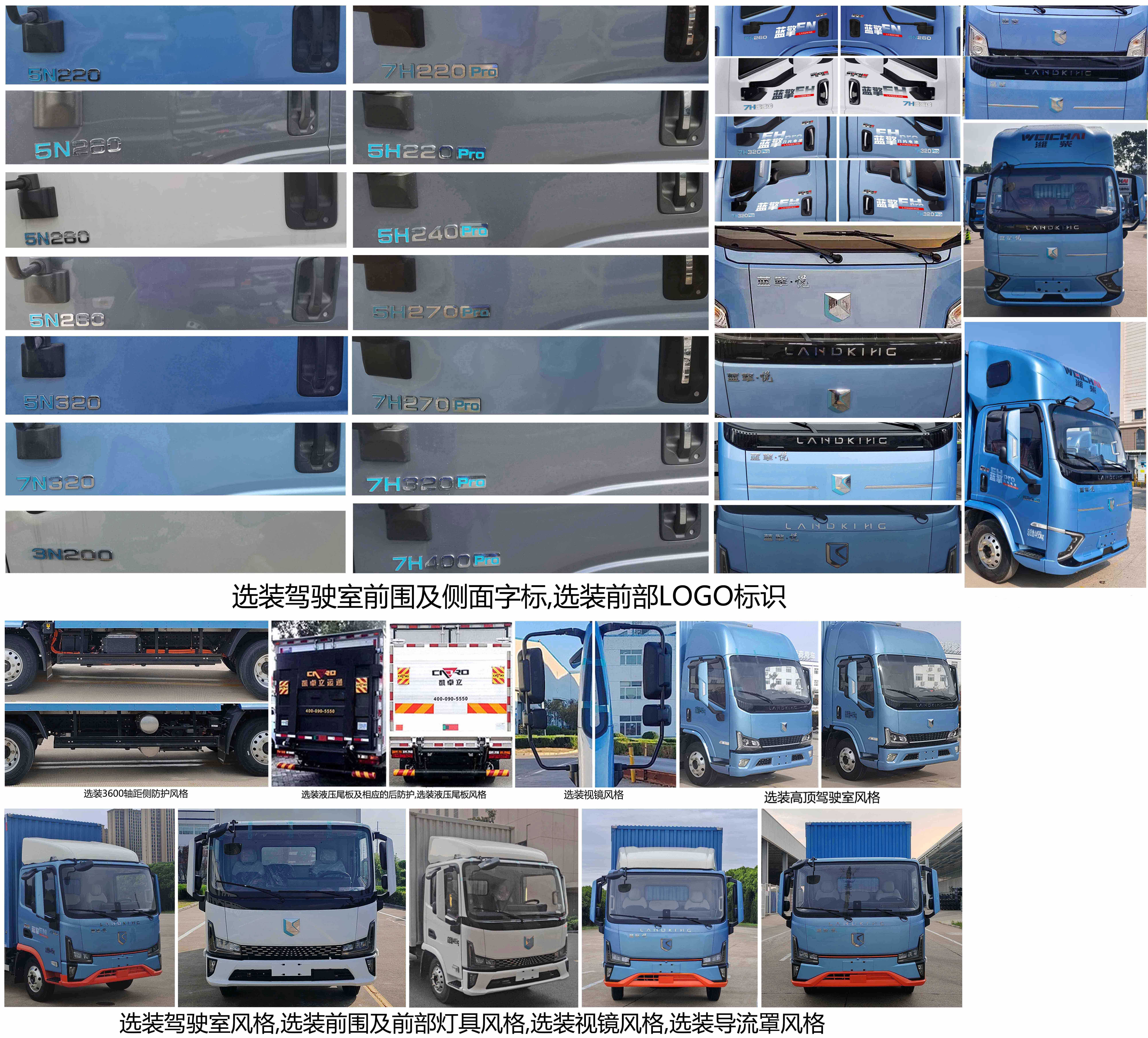 藍擎牌YTQ5042XXYKHEV341-LQ純電動廂式運輸車公告圖片