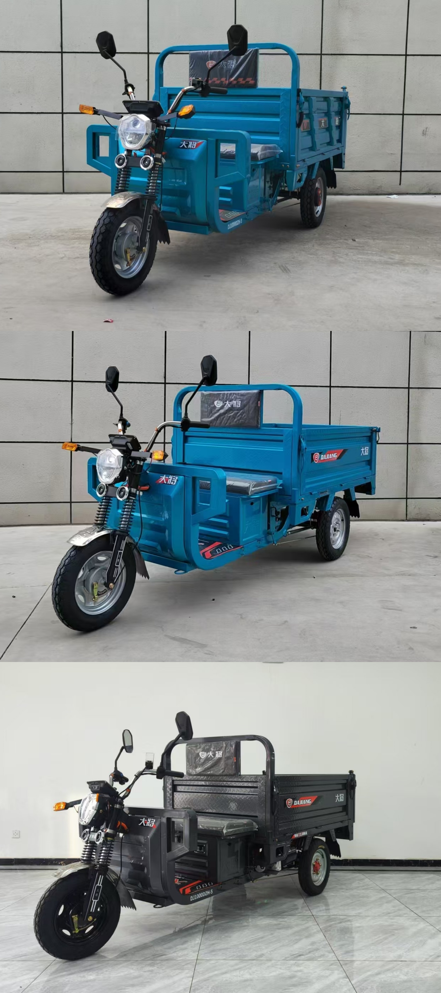 大将牌DJ1000DZH-5电动正三轮摩托车公告图片