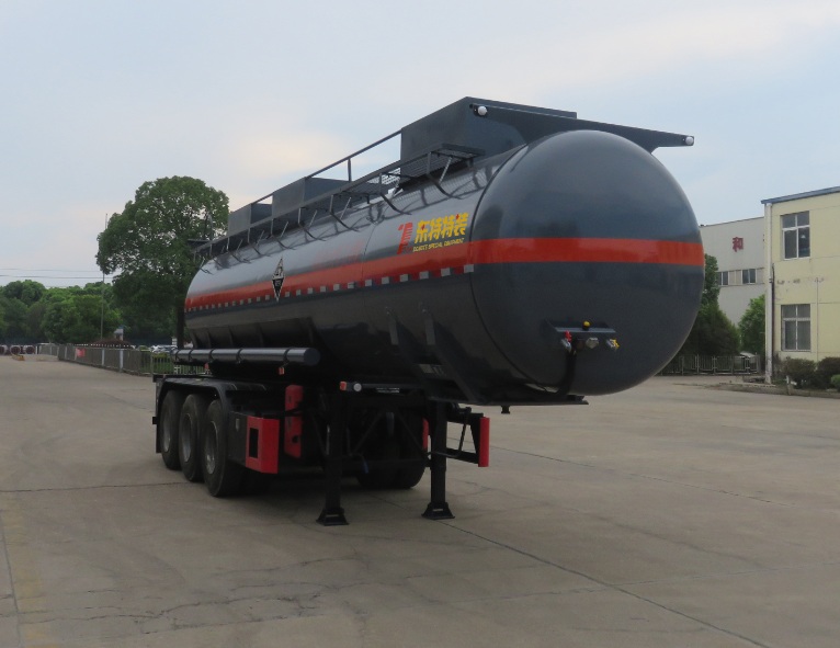 特运牌10.6米34吨3轴腐蚀性物品罐式运输半挂车(DTA9407GFWE)