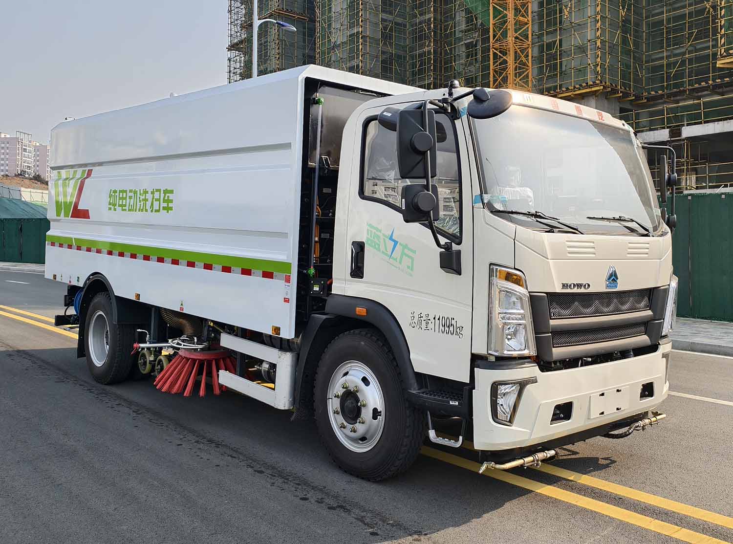 富岩汽车牌HWL5124TXSBEV纯电动洗扫车