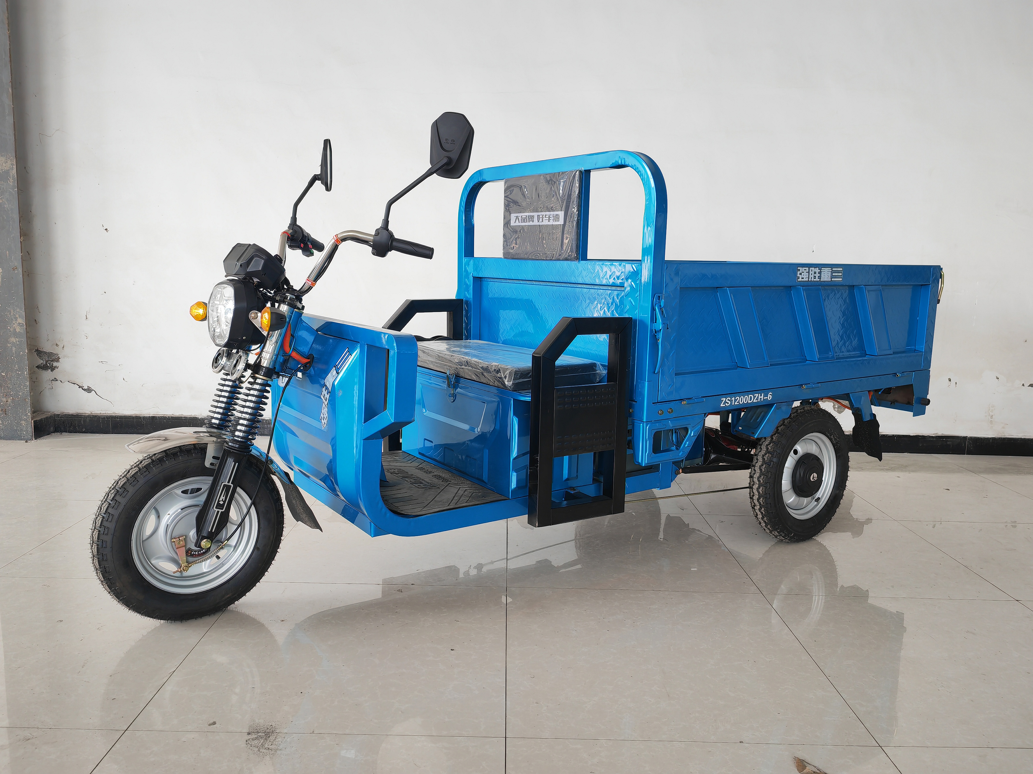 ZS1200DZH-6 强胜重三牌纯电动前鼓式后鼓式电动正三轮摩托车图片