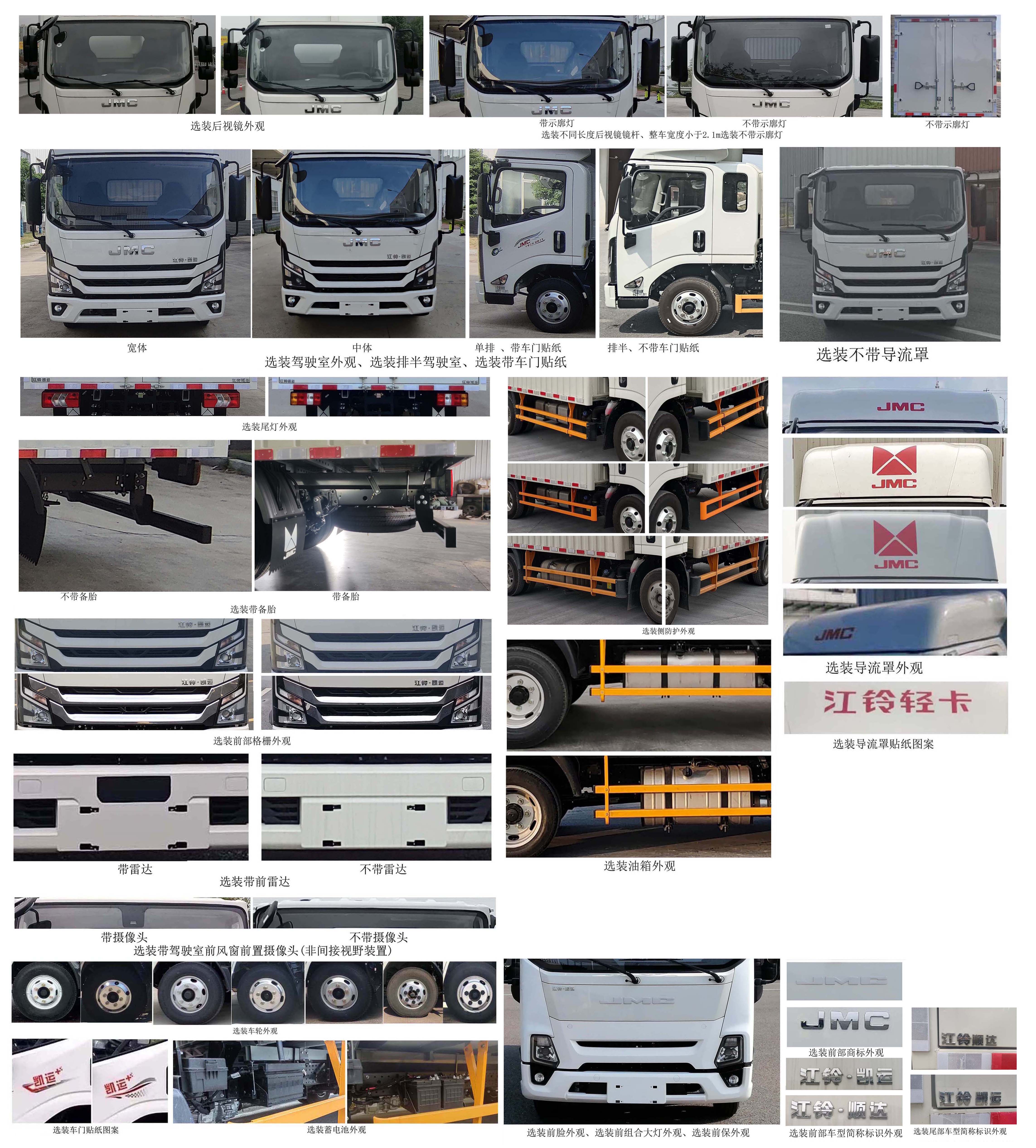 江鈴牌JX5044XXYTGD26廂式運輸車公告圖片