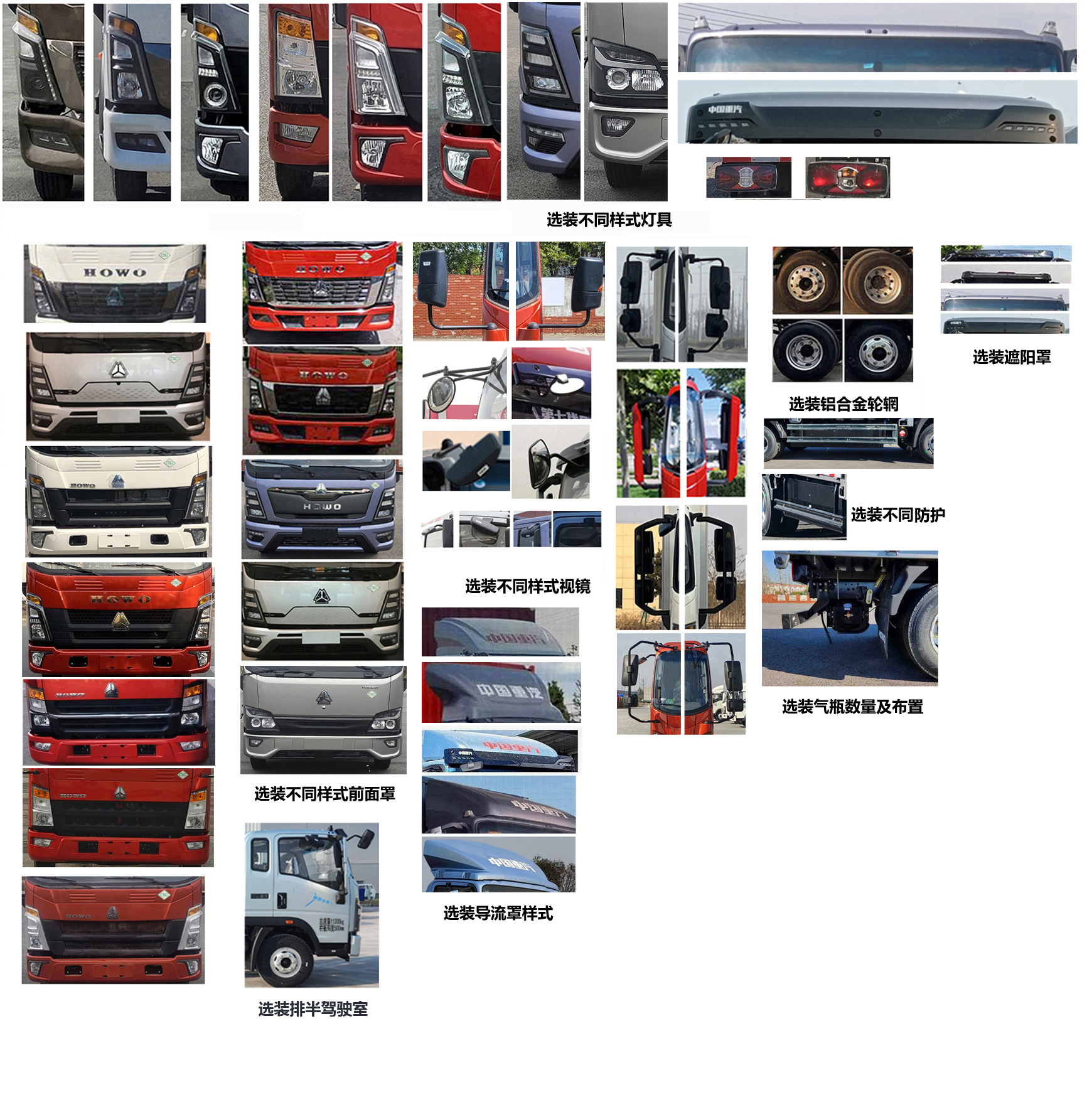 豪沃牌ZZ5117CCYF3515F112CL仓栅式运输车公告图片