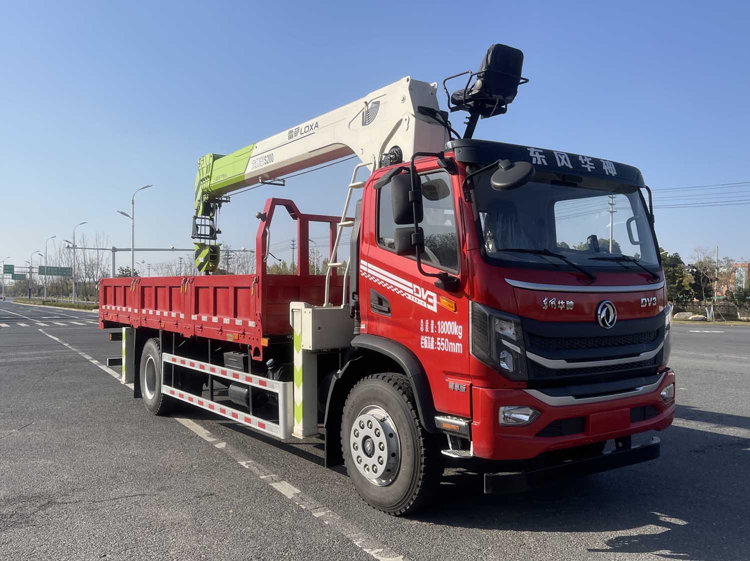 雷萨牌FLX5183JSQ-08随车起重运输车
