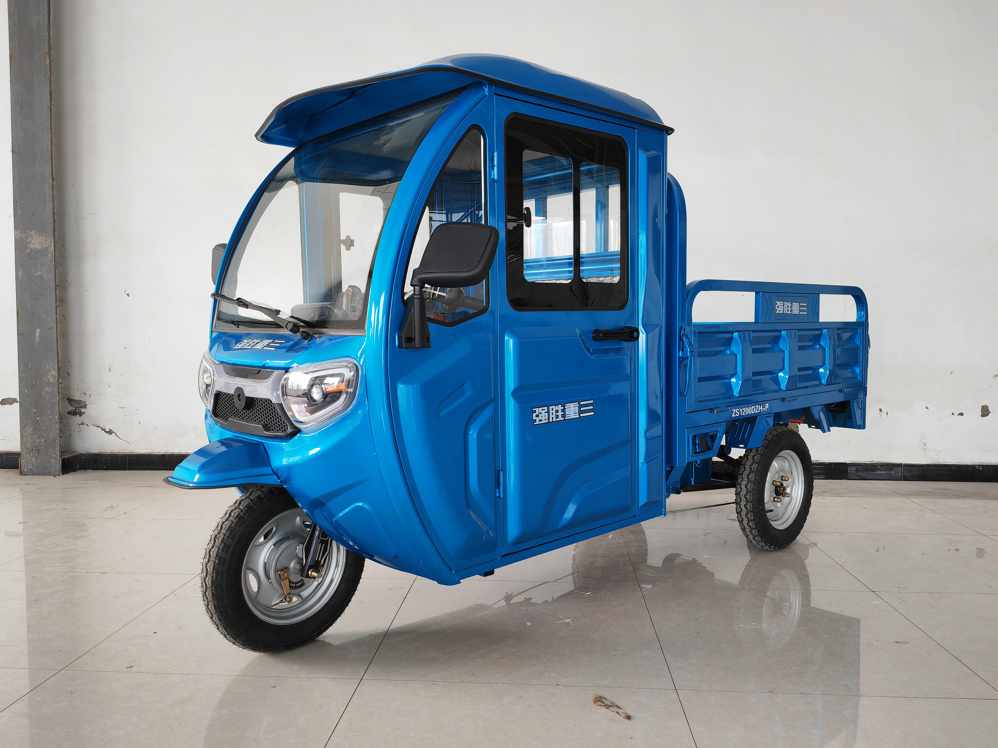 ZS1200DZH-P 强胜重三牌纯电动前鼓式后鼓式电动正三轮摩托车图片