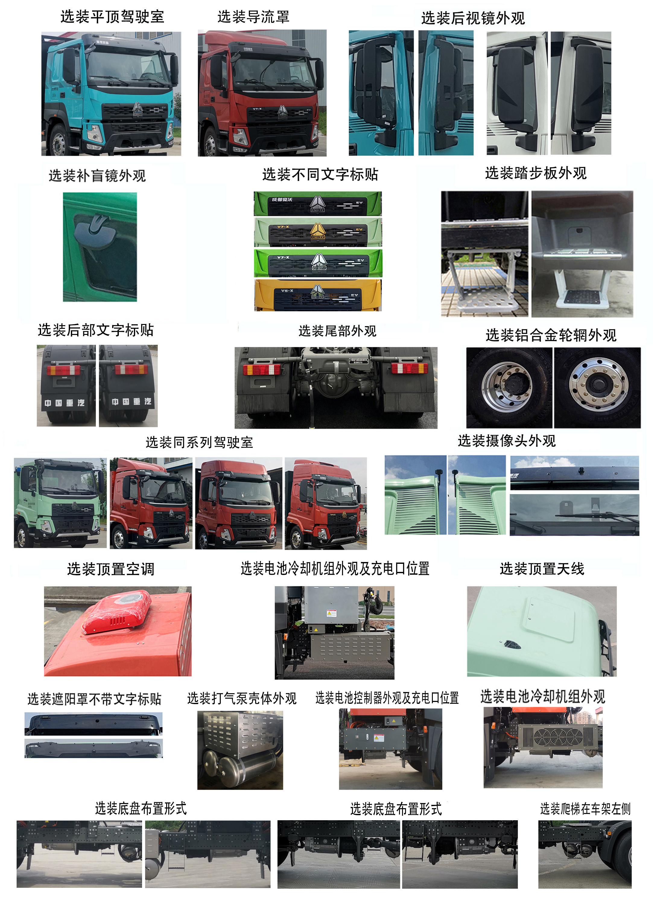 豪沃牌ZZ4188V4241Z1SEV换电式纯电动牵引汽车公告图片