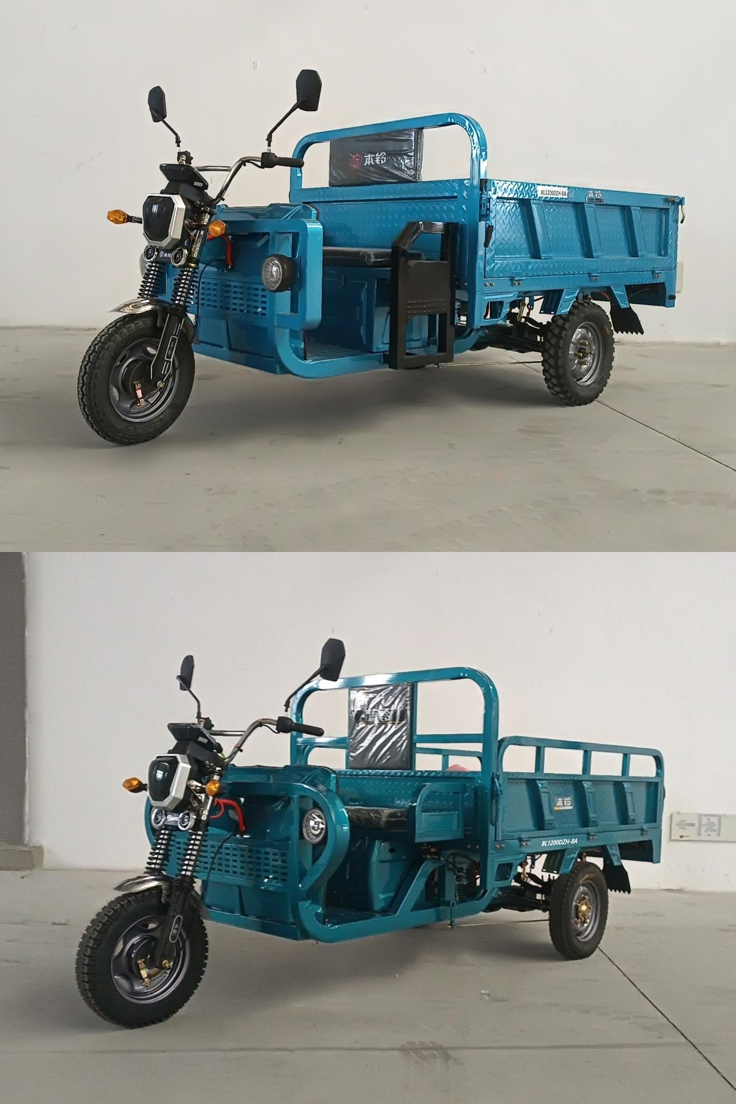 BL1200DZH-8A 本铃牌纯电动前鼓式后鼓式电动正三轮摩托车图片