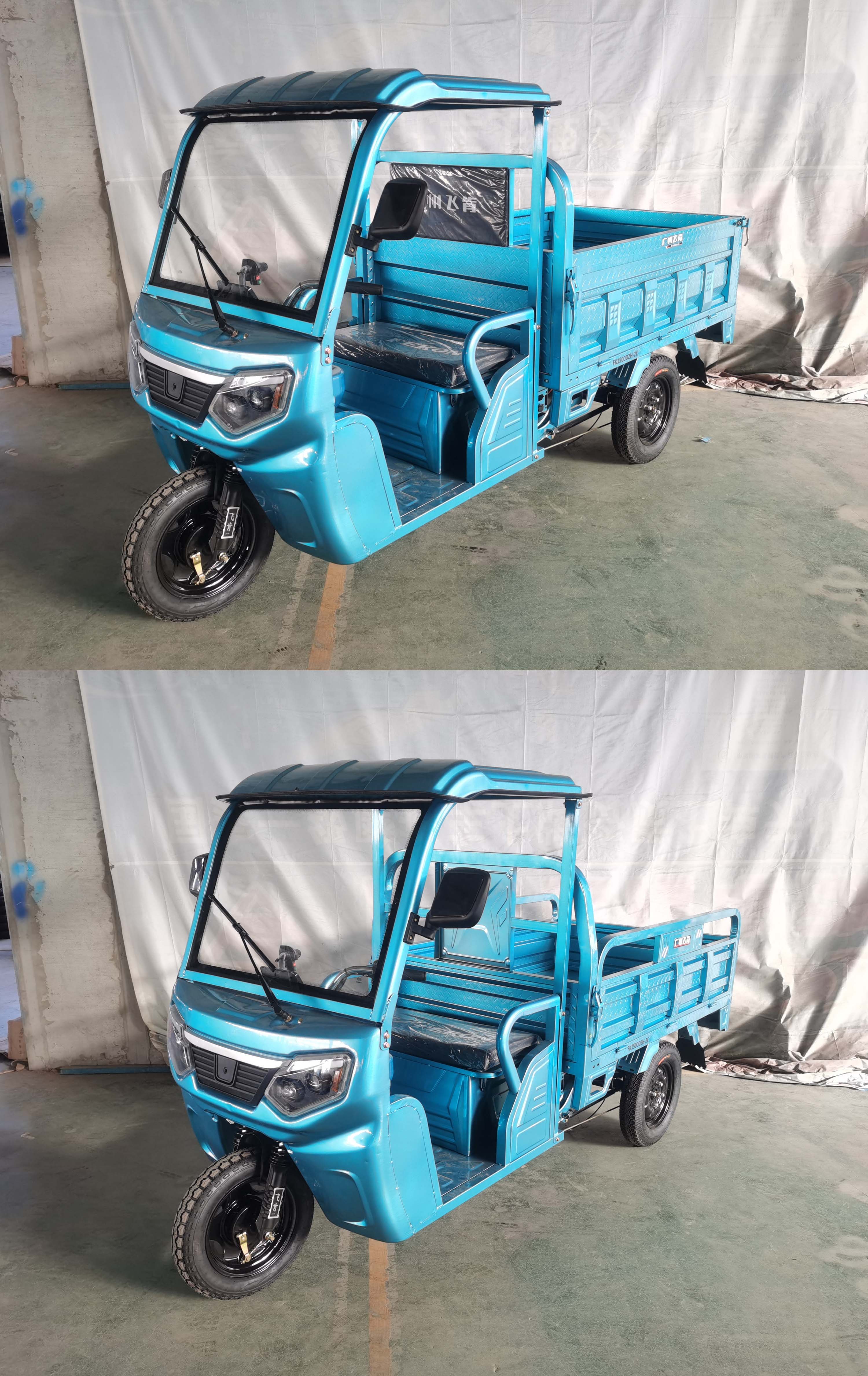 FK1500DZH-2C 飞肯牌纯电动前鼓式后鼓式电动正三轮摩托车图片