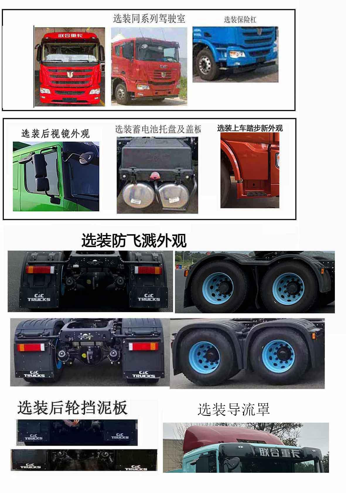 QCC4253BEVH4C3 集瑞联合牌694马力后双桥,后八轮纯电动纯电动牵引汽车图片