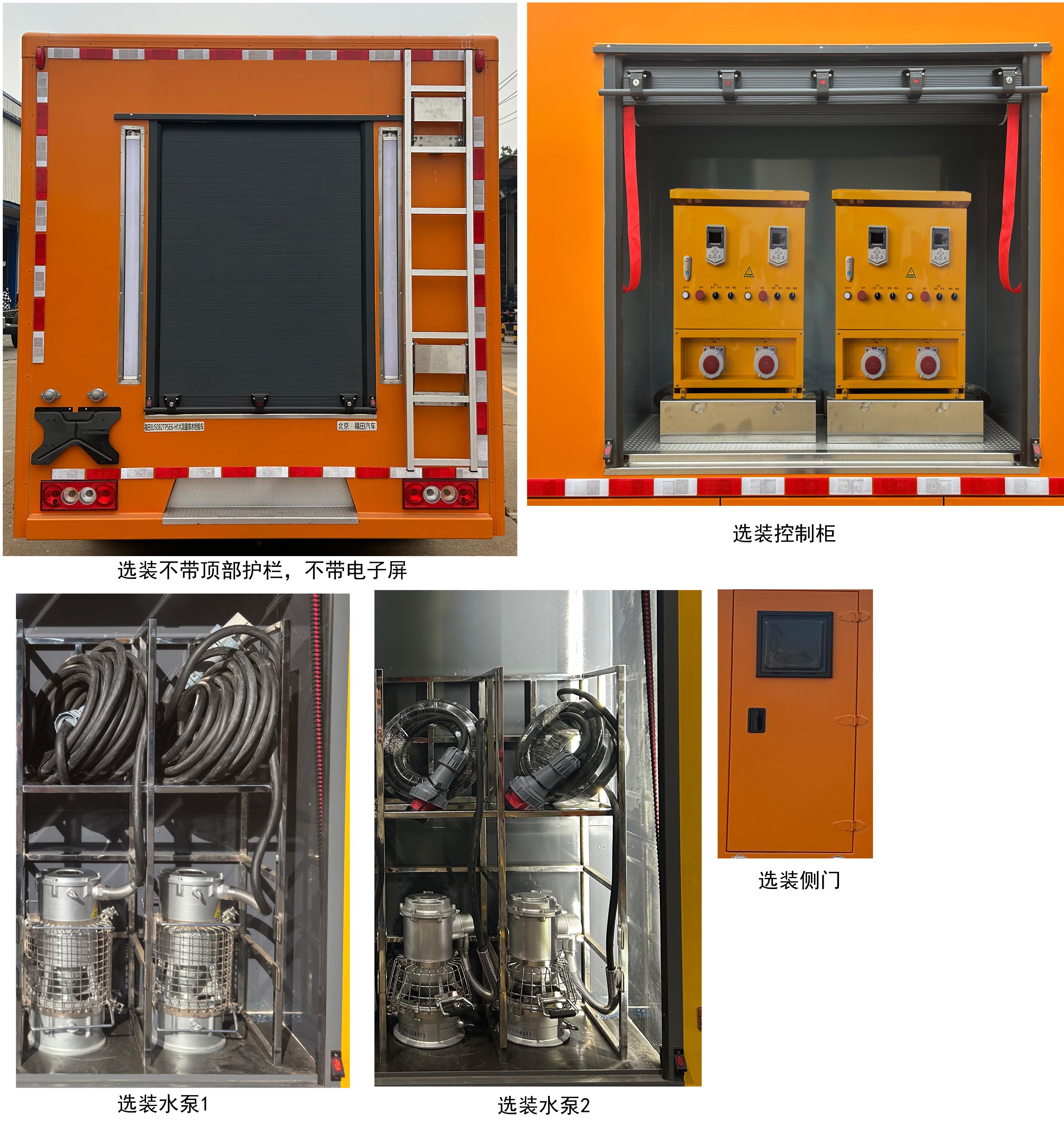 福田牌BJ5092TPSE6-H1大流量排水搶險(xiǎn)車公告圖片