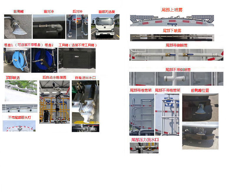徐工牌XGH5080GPSXBEV纯电动绿化喷洒车公告图片
