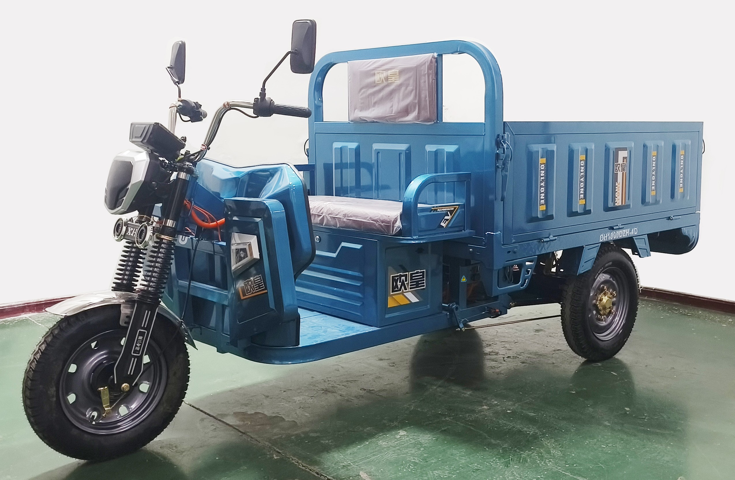 OH1000DZH-4D 欧皇牌纯电动前鼓式后鼓式电动正三轮摩托车图片