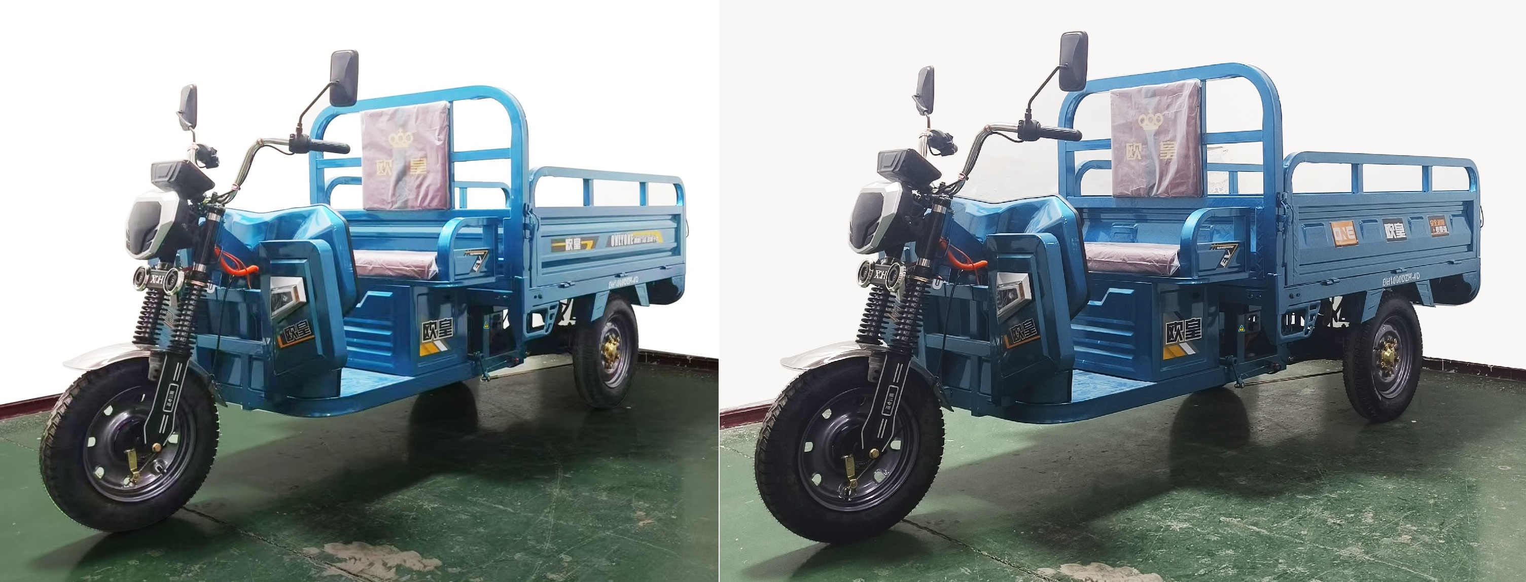 OH1000DZH-4D 欧皇牌纯电动前鼓式后鼓式电动正三轮摩托车图片