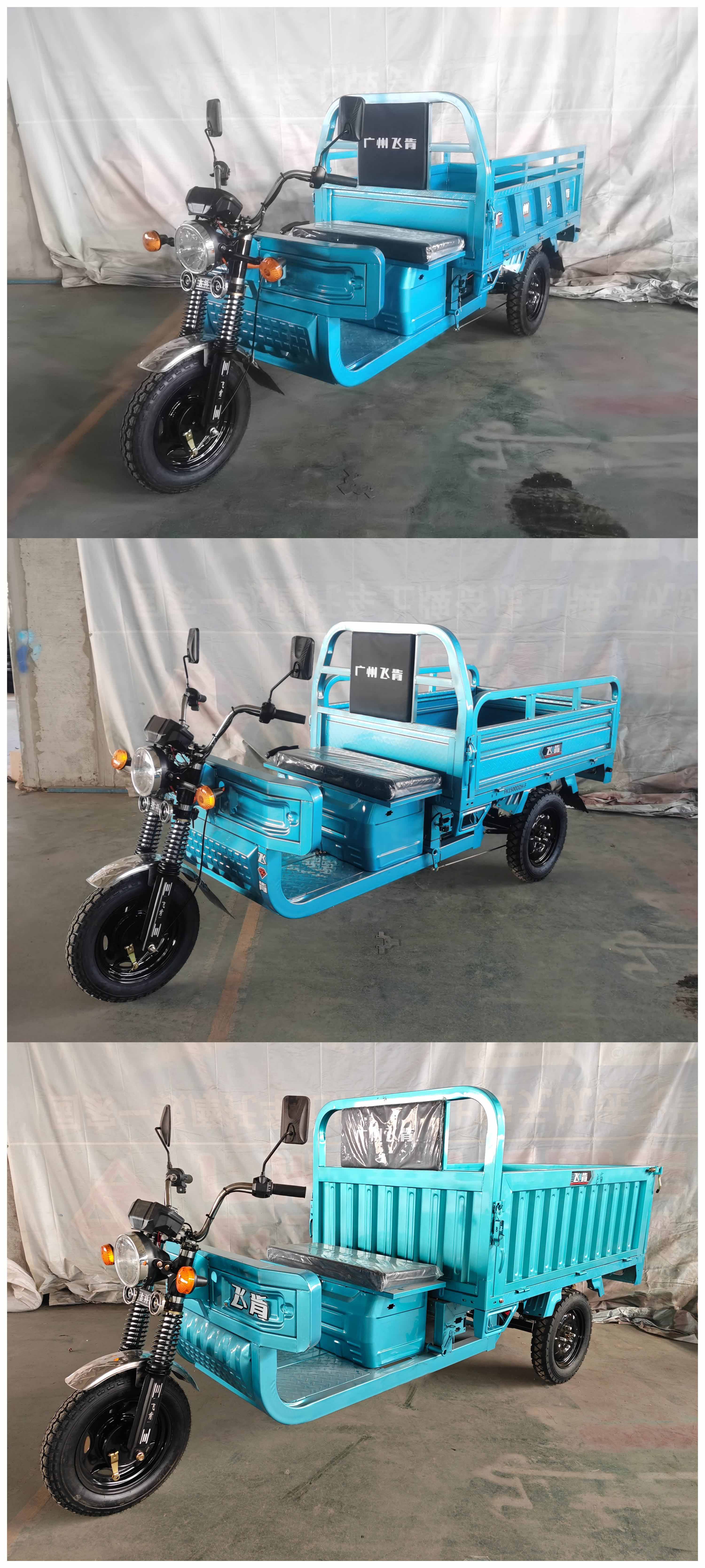 FK1500DZH-F 飞肯牌纯电动前鼓式后鼓式电动正三轮摩托车图片