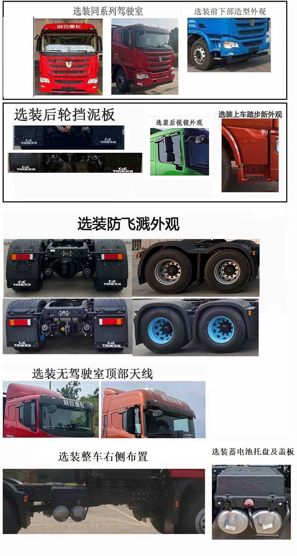 QCC4253BEVH4C2 集瑞联合牌694马力后双桥,后八轮纯电动纯电动牵引汽车图片