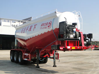 东润牌9.3米33.7吨3轴下灰半挂车(WSH9404GXH)