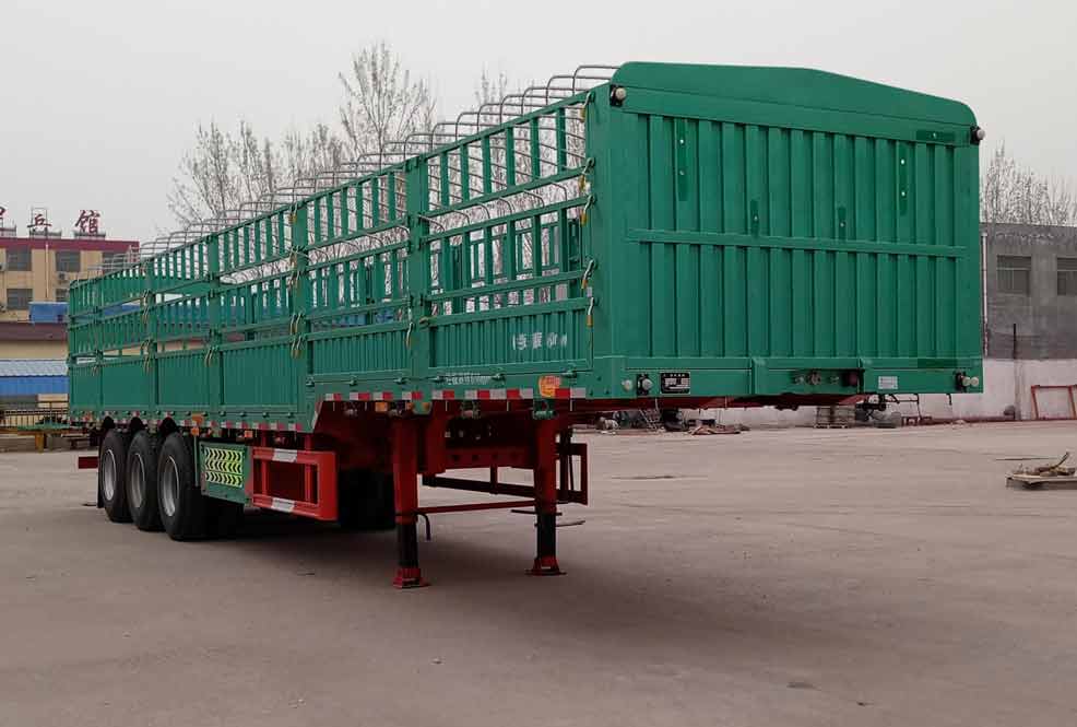 鲁际通牌13米33.8吨3轴仓栅式运输半挂车(LSJ9401CCY)