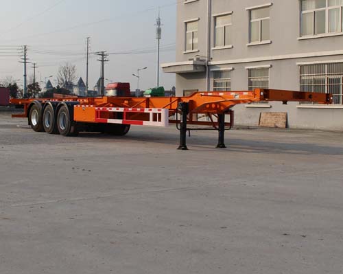 众志华兴牌14米35.5吨3轴集装箱运输半挂车(JLQ9402TJZ)