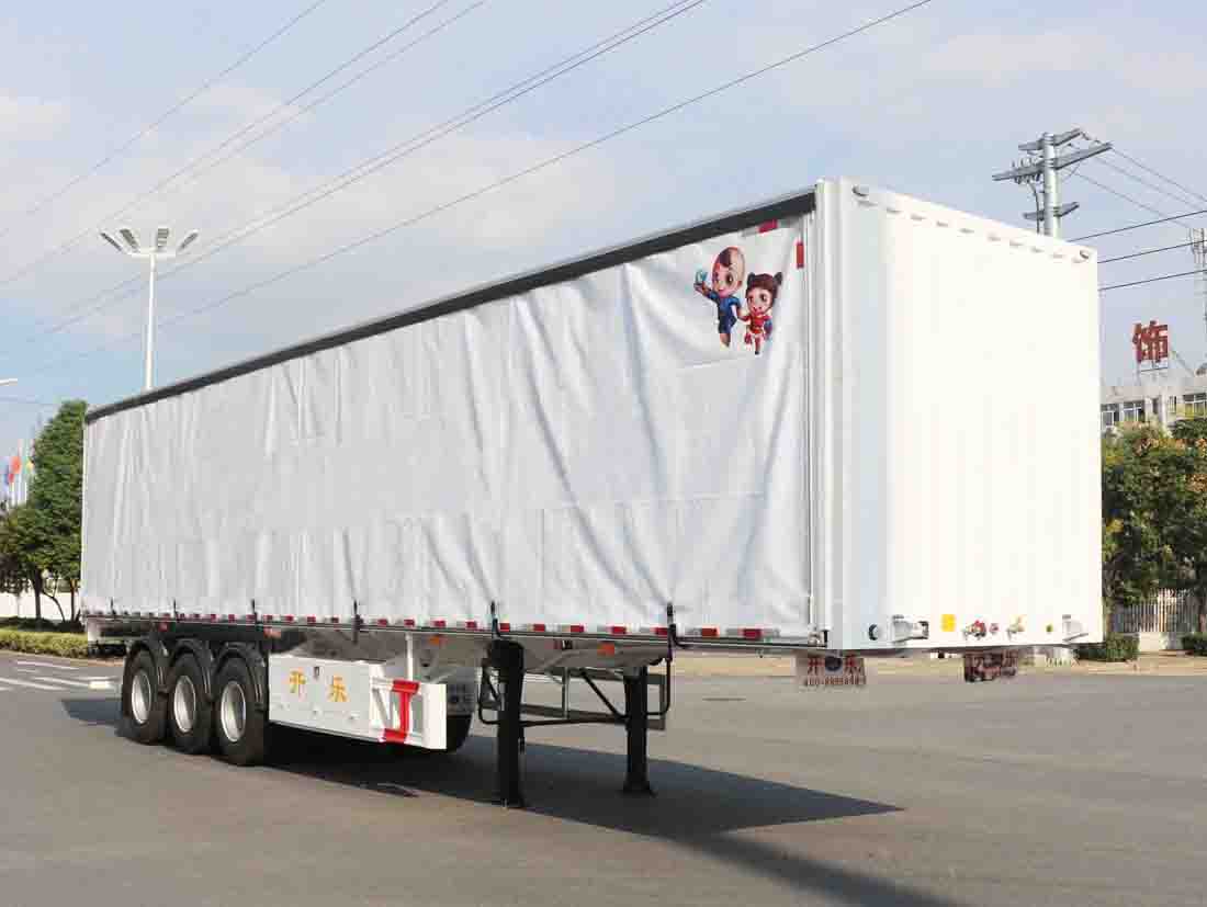 开乐牌13.8米31.3吨3轴厢式运输半挂车(AKL9402XXY)