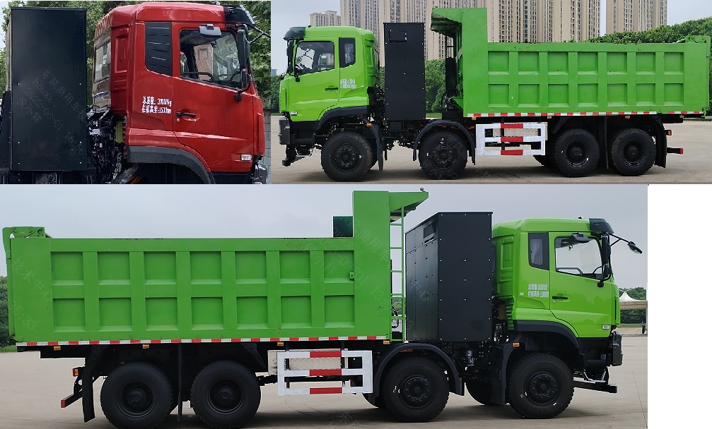 DFH3310AEV 东风牌490马力前四后八纯电动6.8米纯电动自卸汽车图片
