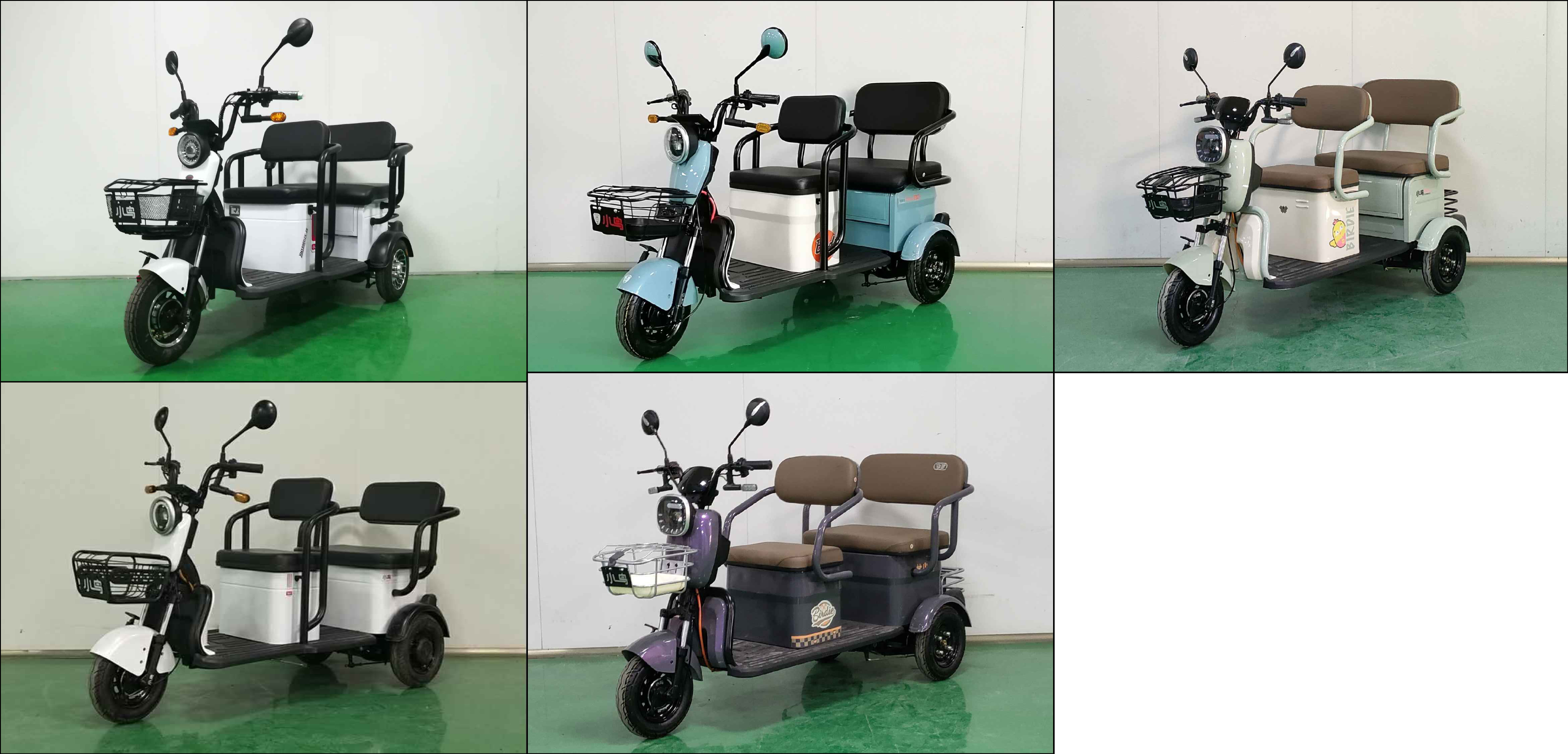 XN1500DZK-2E 小鸟牌纯电动前鼓式后鼓式电动正三轮摩托车图片