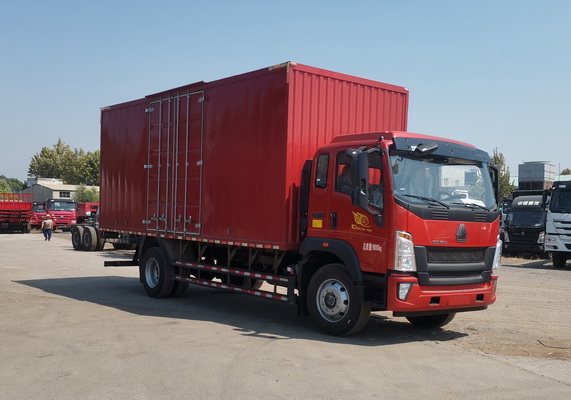 豪沃牌ZZ5187XXYK561DF1B厢式运输车