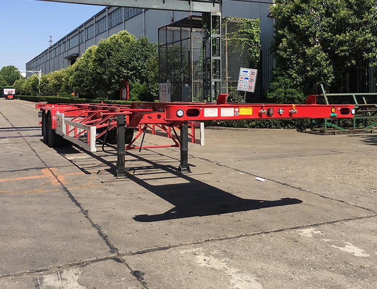 华骏牌14米31吨2轴集装箱运输半挂车(ZCZ9345TJZM)